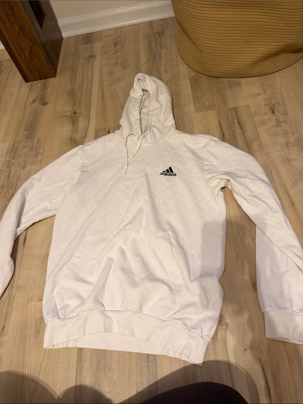 Adidas white size medium men’s hoodie